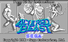 Altered Beast EGA title