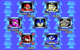 Mega Man III EGA select